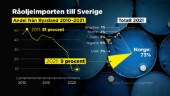 Var tionde liter olja i Sverige är rysk – men beroendet minskar