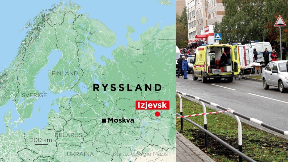 Flera personer har dödats i en skolskjutning i staden Izjevsk i Ryssland.