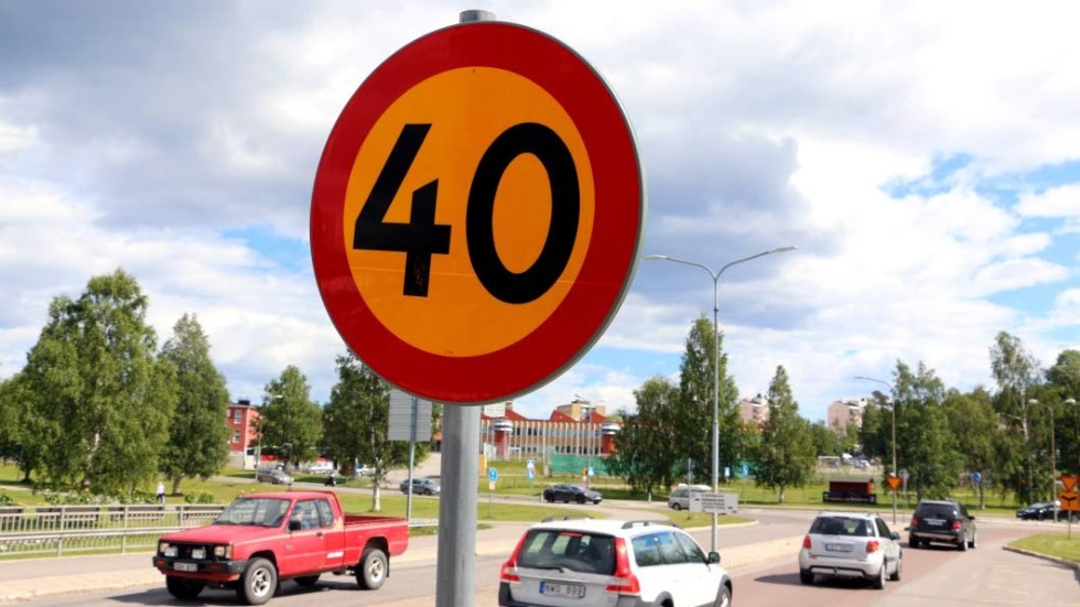 40 km/hour will be the new speed limit in even more places in Skellefteå municipality. Archive image.