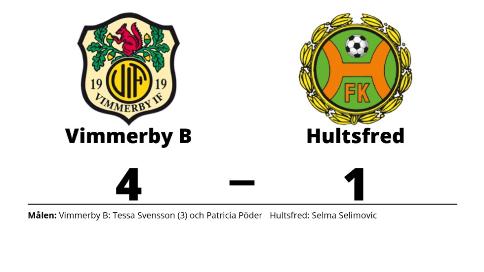 Vimmerby IF B vann mot Hultsfreds FK