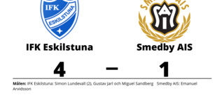 Simon Lundevall gjorde två mål när IFK Eskilstuna vann