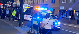 Buss kolliderade med cyklist i Norrköping