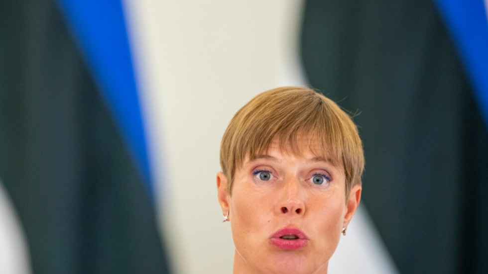 Estonias president Kersti Kaljulaid. Arkivbild.