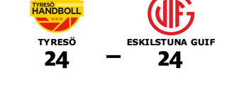 Tyresö och Eskilstuna Guif kryssade efter svängig match