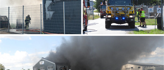 Räddningstjänsten bekämpade storbrand i Smedby