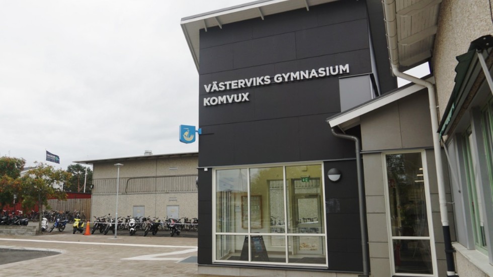 Händelsen inträffade vid 11-tiden på Västerviks gymnasium.