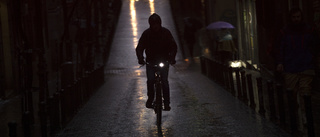 Skrämmande att möta cyklist i mörkret