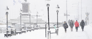 SMHI varnar för kraftigt snöfall i Stockholmsområdet