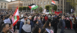 Stor demonstration för Palestina i Stockholm