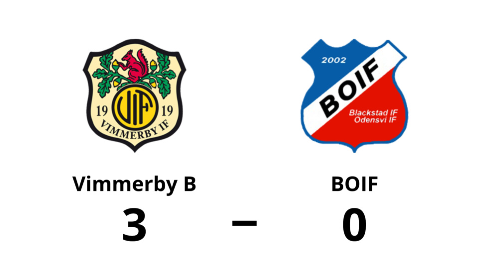 Vimmerby IF B vann mot B.O.IF