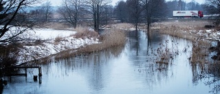 Svår passage vid Trosaån