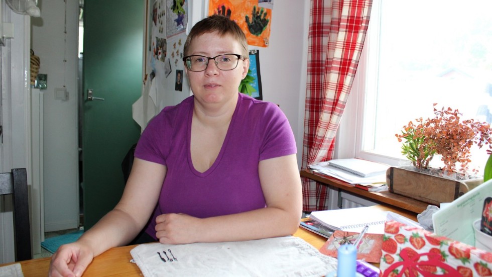 36-åriga Madelene Johansson (V) är en av de yngsta kvinnliga kandidaterna på valbar plats i kommunvalet i Hultsfred.