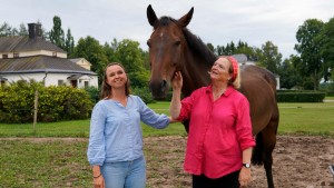 Mor och dotter föder upp framtidens tävlingshästar i Boxholm – "Brukar säga till fölungarna att de ska bli OS-vinnare"