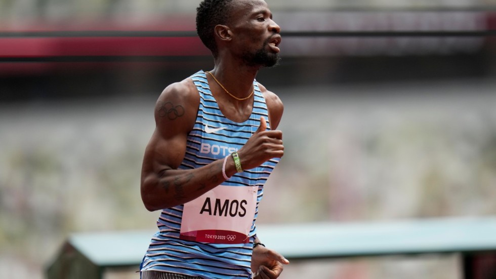Meriterade Nijel Amos, Botswana, har testats positivt i en dopningskontroll. Bilden från OS i Tokyo i fjol.