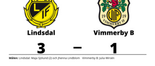 Julia Wirsén nätade i Vimmerby B:s förlust