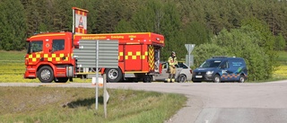 Fördes till sjukhus efter trafikolycka i Bålsta 