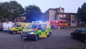 Barnfamilj fördes till sjukhus efter brandtillbud