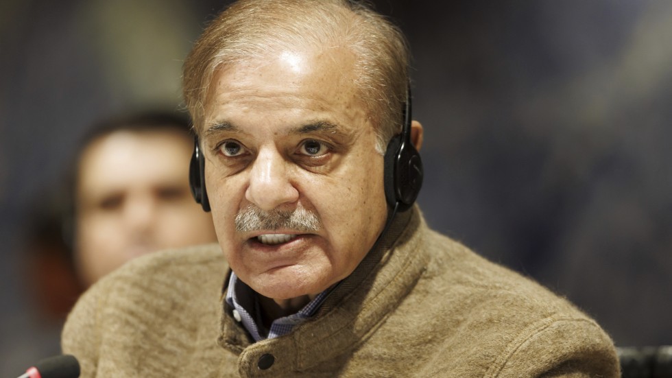 Pakistans premiärminister Shehbaz Sharif. Arkivbild.