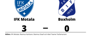 Boxholm föll på bortaplan mot IFK Motala