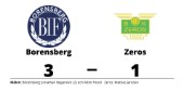 Tuff match slutade med seger för Borensberg mot Zeros