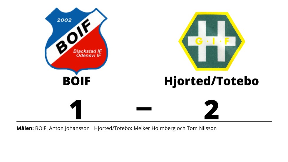 B.O.IF förlorade mot Hjorted/Totebo