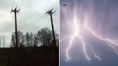 Ovädret drog in över Vimmerby – över 1 000 blixtar på kort tid