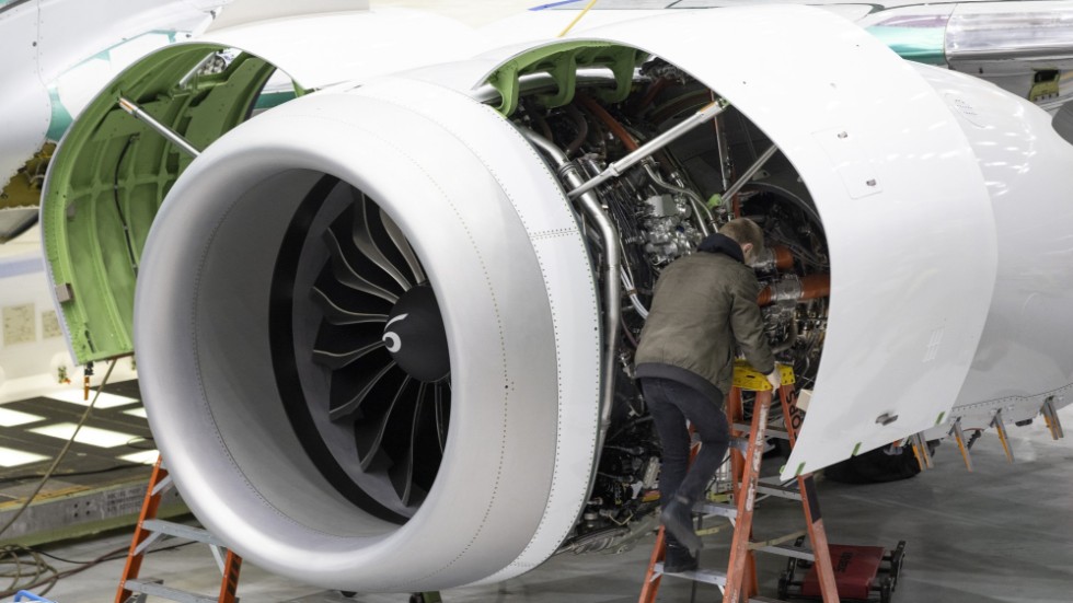 Boeing jagar ingenjörer och fabrikspersonal för att öka produktionsvolymen. Arkivbild