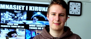 Maximilian lämnade Valdemarsvik – för rymdgymnasiet i Kiruna