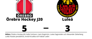 Luleå föll efter dålig start mot Örebro Hockey J20