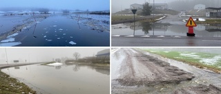 Flera vägar översvämmade – följ vår rapportering här
