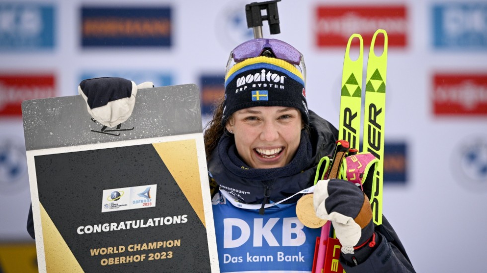VM-guld till Hanna Öberg.