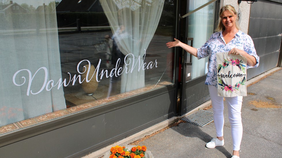 Maria Olsen öppnar butiken Downunderwear i Hultsfred den 1 juni. Där ska hon sälja underkläder, men även en hel del andra saker.