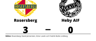 Heby AIF förlorade borta mot Rosersberg