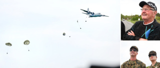 De fick se fallskärmsjägare landa • Amerikanska soldater på plats i Stenkumla • ”Roligt att det händer något i socknen”