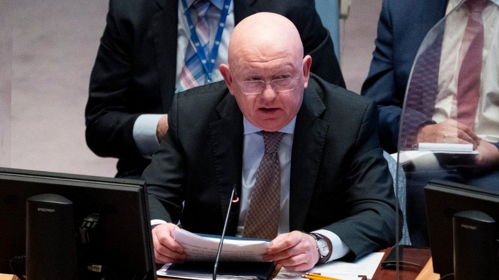 Rysslands FN-ambassadör Vasilij Nebenzia.