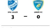 IFK Luleå tog rättvis seger mot Umeå FC