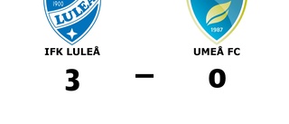 IFK Luleå tog rättvis seger mot Umeå FC