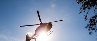 Belgare sände ut nödsignal – helikopter omdirigerades