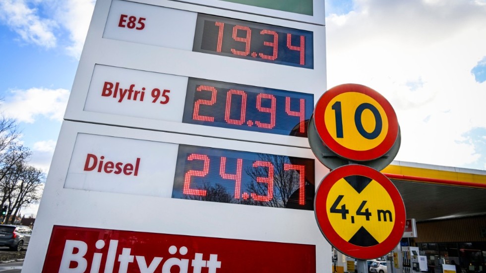 Torsdagens priser på bensin och diesel.