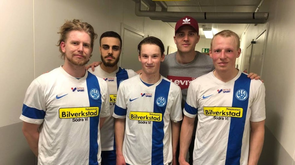 Kim Johansson, Tarek Bayazid, Fredric Carlsson, Filip Frejd och Adrian Mathiasson gjorde mål mot Rödsle.