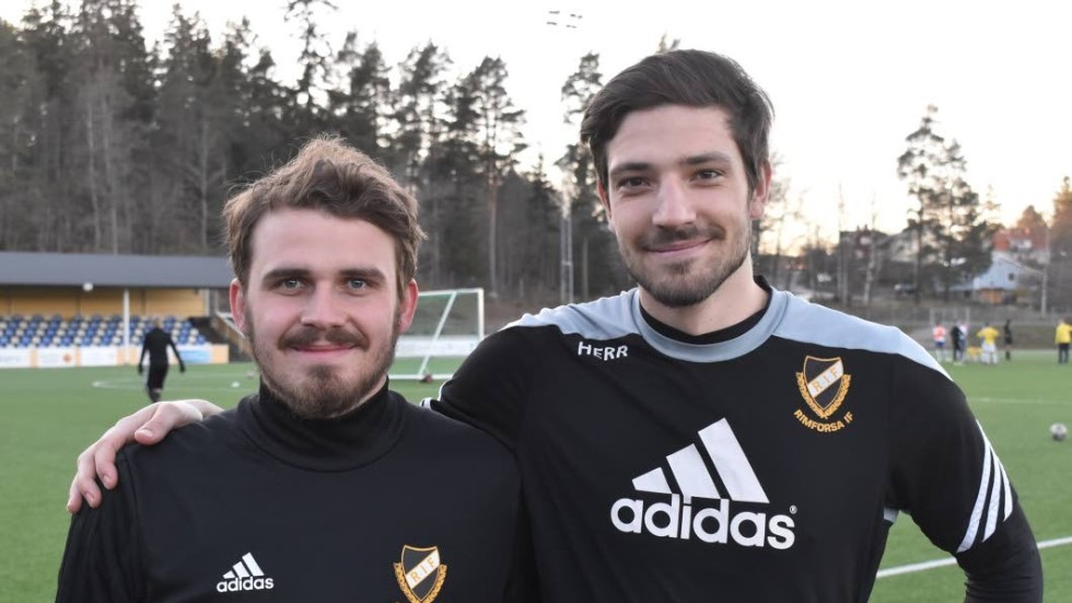 Arvid Borell och Petter Melkersson är tillbaka i Rimforsa, efter att ha spelat i Grebo respektive AFK Linköping.