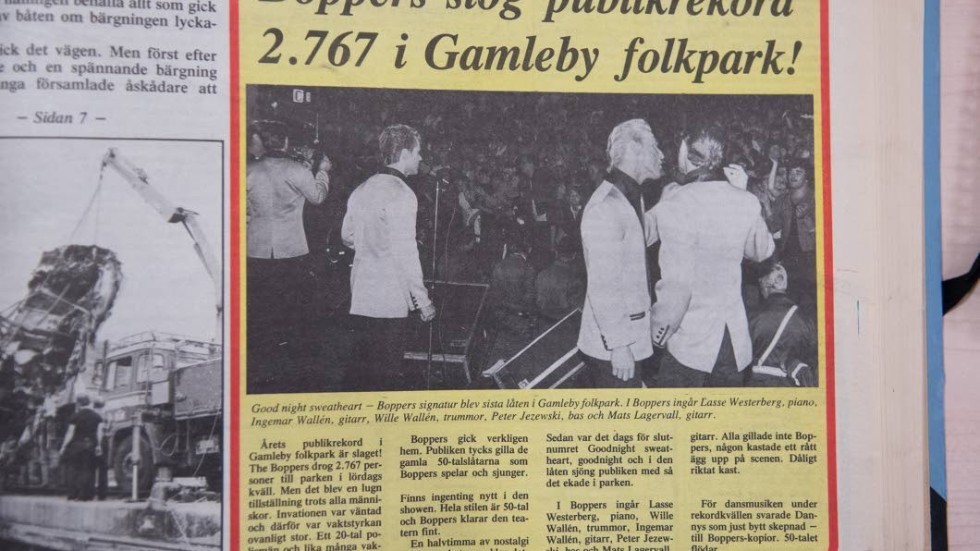 Sommaren 1979 drog The Boppers närmare 3 000 personer till Gamleby Folkpark. Det var den sommarens publikrekord.