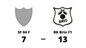 BK Brio F1 tog hem segern mot SF 04 F på bortaplan