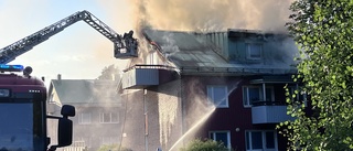 I NATT: Brand i lägenhetshus i Luleå – massivt räddningspådrag
