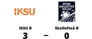 IKSU B vann i tre raka set hemma mot Skellefteå B