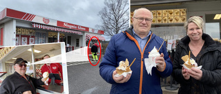 Åkte från Köping – för att bli först i glasskön: "Attans"