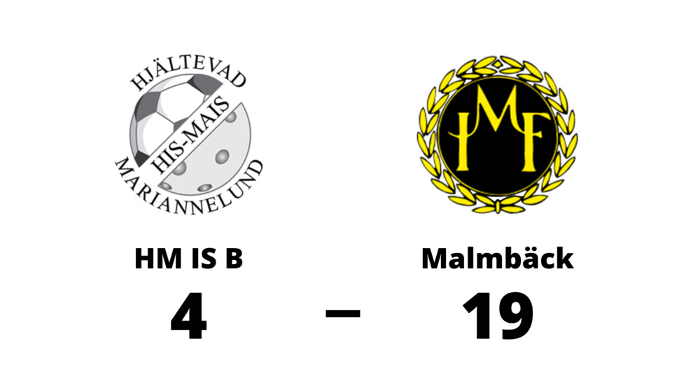 Hjältevad Mariannelund IS B förlorade mot Malmbäcks IF