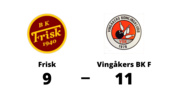 Vingåkers BK F besegrade Frisk med 11-9