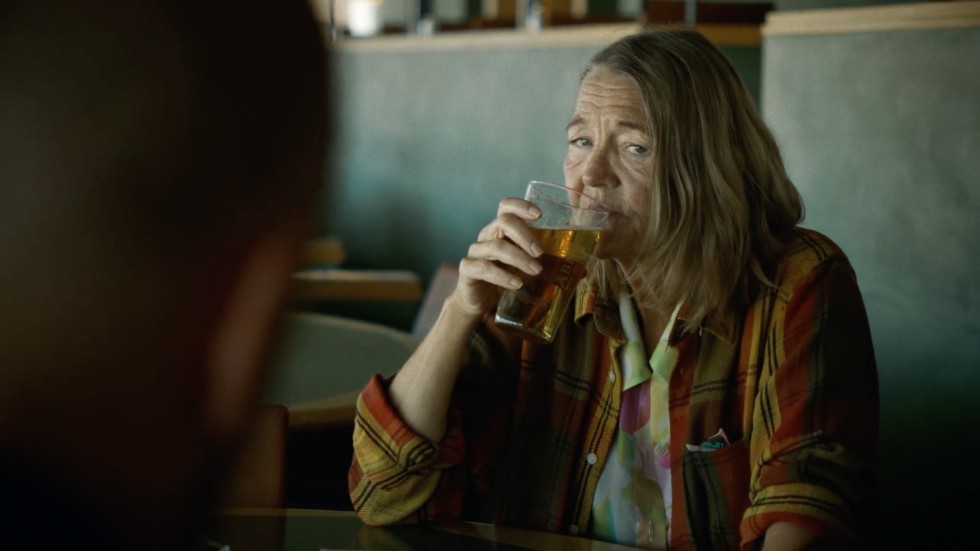 Ann Petrén spelar den vuxna Pippi Långstrump i "Fiktiv granskning". Pressbild.