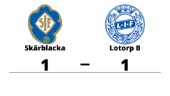 Oavgjort mellan Skärblacka och Lotorp B